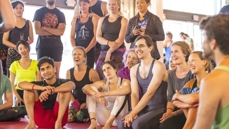 Séance de yoga